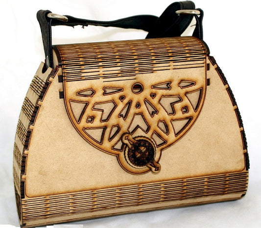 Timeless Elegance: Handcrafted Wooden Purse