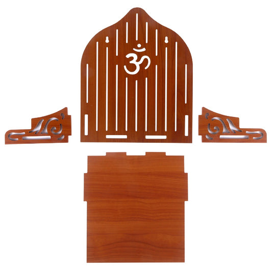 Handmade Beautiful Wooden Puja Temple Wall Hanging and Table Top Mandir