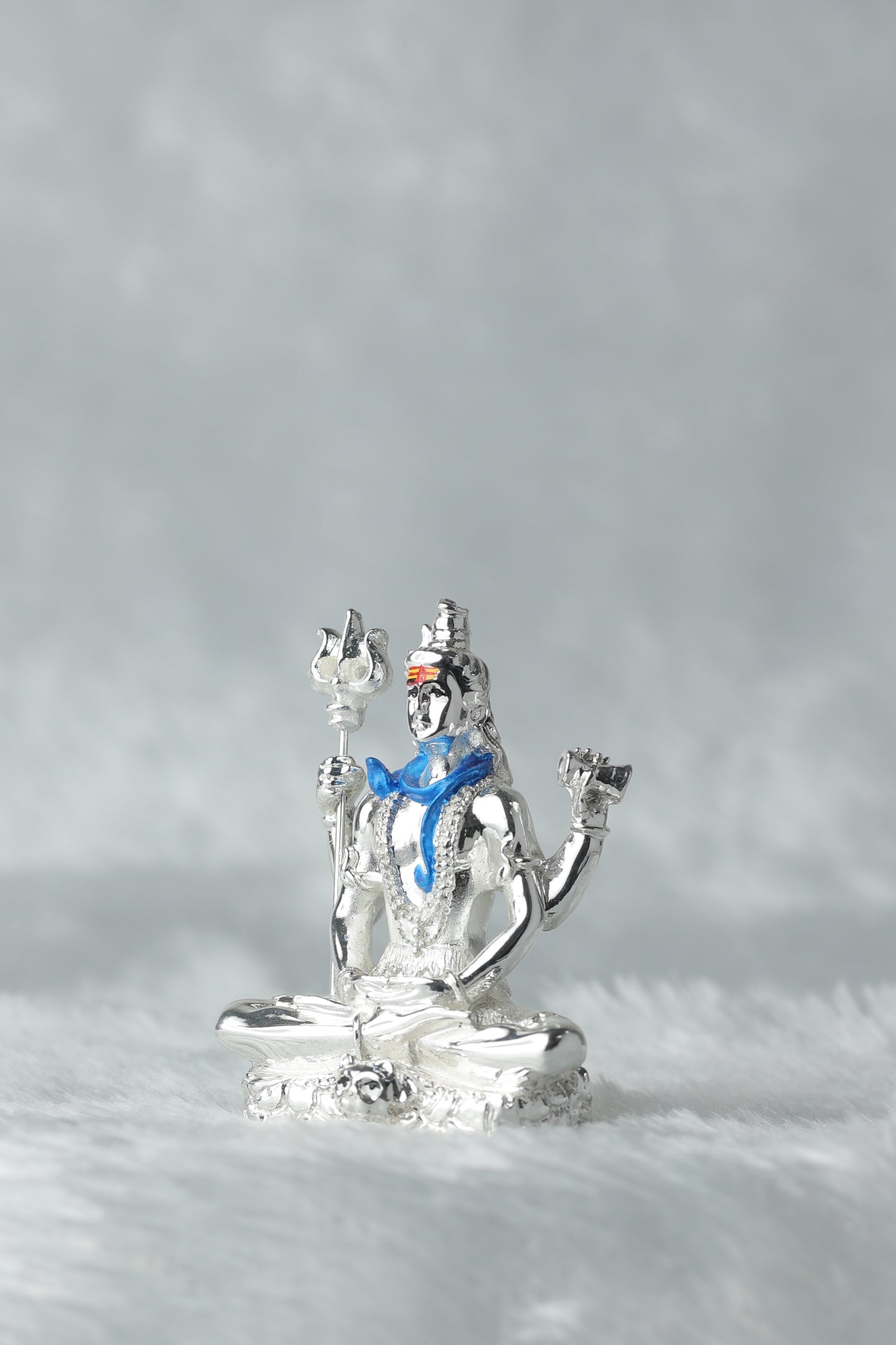 Silver plated Shiva Statue