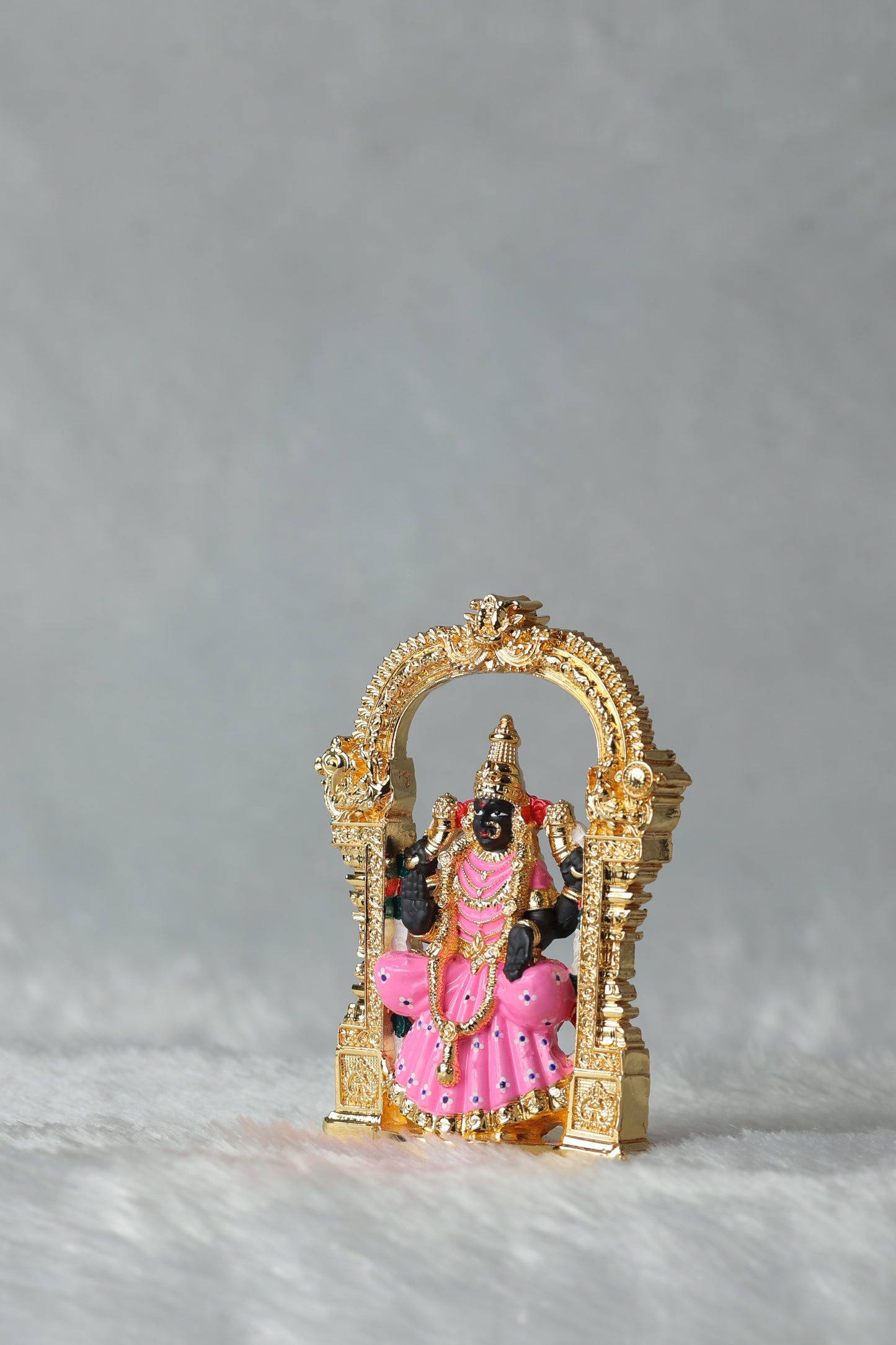 Gold Plated Aarch Tirupati Balaji , Laxmi and Padmavati