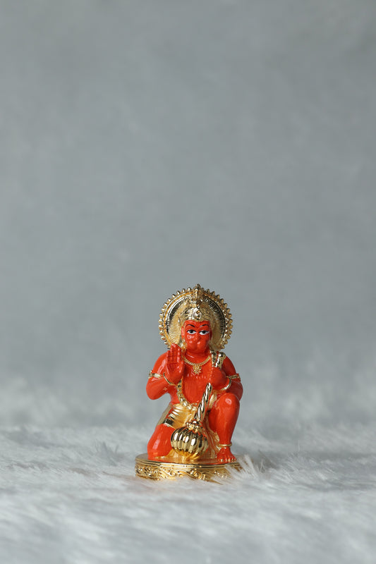 Gold Plated Ashirvad Hanuman
