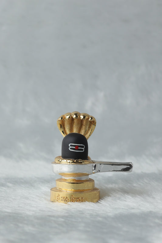 Gold and Silver Plated Shivling