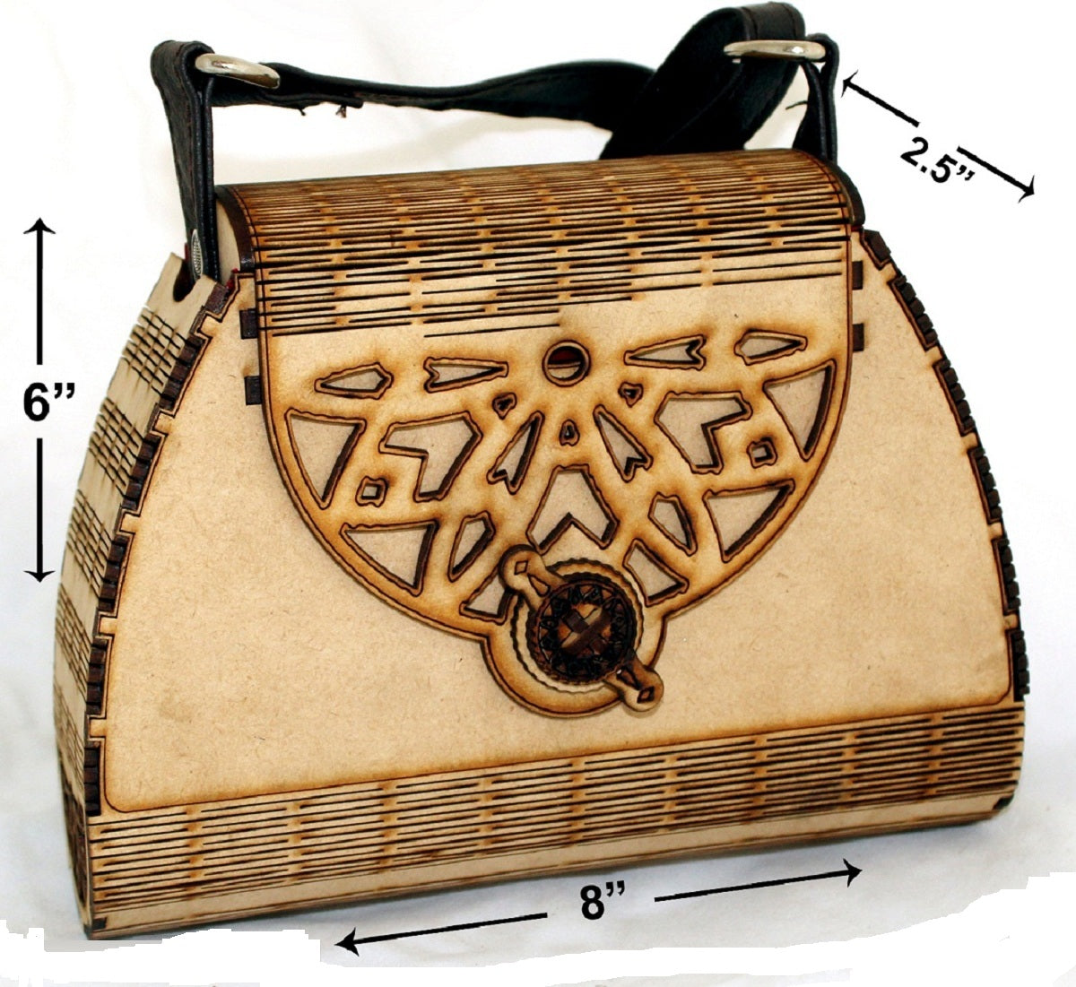 Timeless Elegance: Handcrafted Wooden Purse